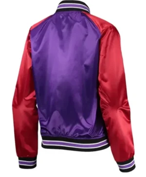 Toronto Raptors Red And Purple Varsity Jacket