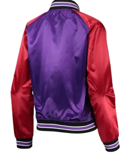 Toronto Raptors Red And Purple Varsity Jacket