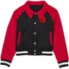 Toronto Raptors Red and Black Throwback Jacket
