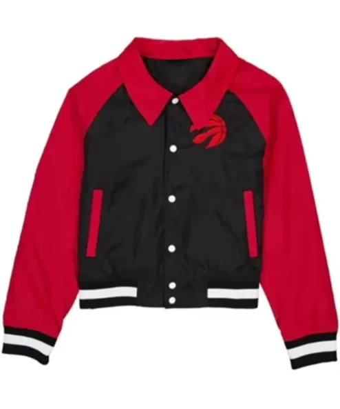 Toronto Raptors Red and Black Throwback Jacket