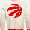 Toronto Raptors Retro Varsity OFF White Jacket