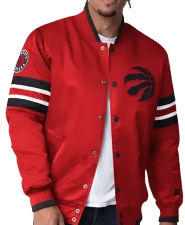 Toronto Raptors Scout I Red Varsity Jacket