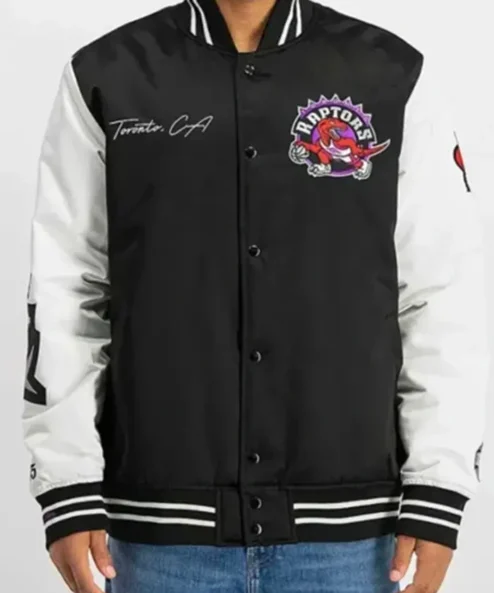 Toronto Raptors Team Origins Black And White Jacket