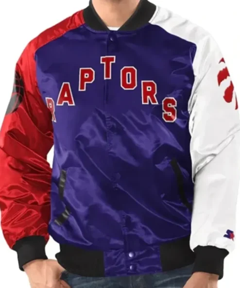 Toronto Raptors Tricolor Remix Varsity Jacket