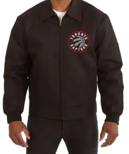 Toronto Raptors Workwear Black Bomber Jacket