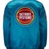 Ty Mopkins Detroit Pistons Teal Varsity Jacket