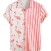 2025 Bachelor in Paradise S10 Jesse Palmer Striped Flamingo Pajamas