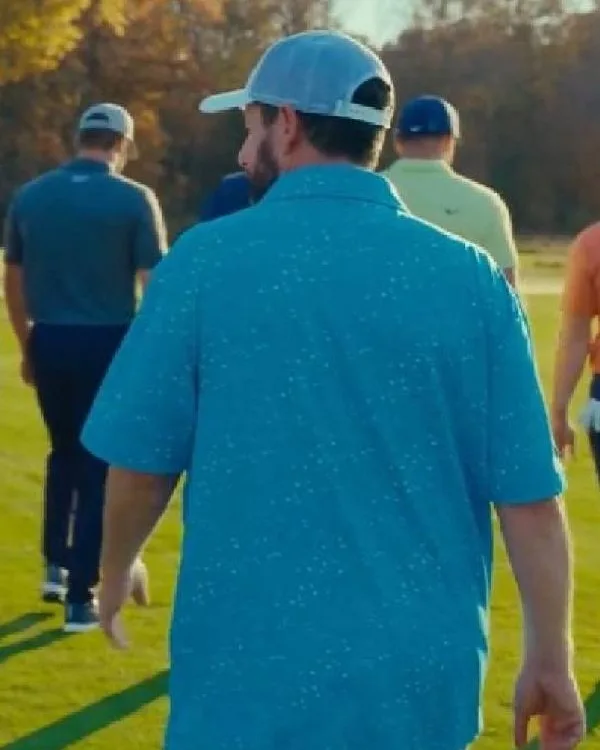 Happy Gilmore 2 Adam Sandler Blue Polo Shirt