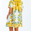 2025 TV Series Love Hotel Shannon Beador Lemon Printed Dress