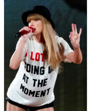 Shop The Eras Tour Taylor Swift A Lot Going On At The Moment White T-Shirt