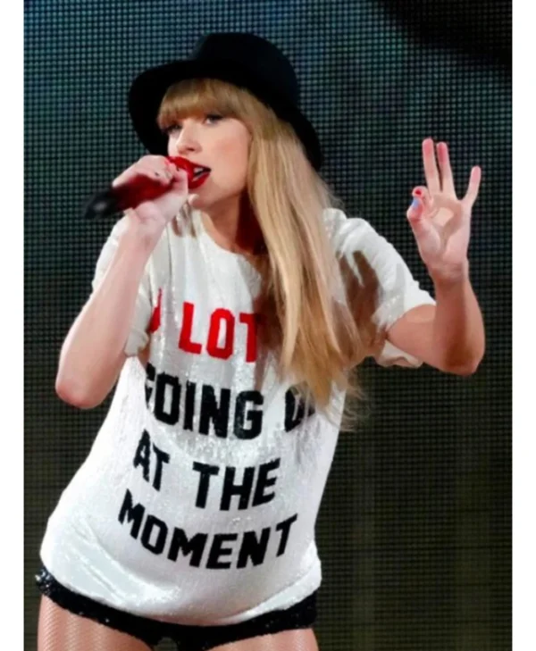 Shop The Eras Tour Taylor Swift A Lot Going On At The Moment White T-Shirt