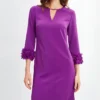 Access Daily 2025 Alison Triessl Purple Applique Dress