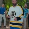 2025 Movie Happy Gilmore 2 Adam Sandler White Boston Hockey Jersey