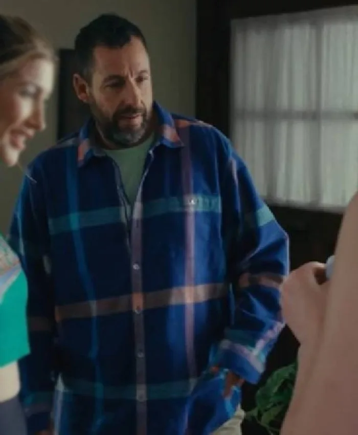 Happy Gilmore 2 Adam Sandler Multicolor Plaid Shirt