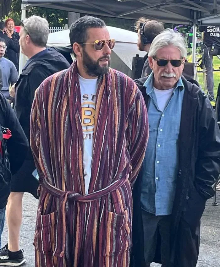 Happy Gilmore 2 Adam Sandler Striped Bathrobe