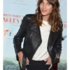 Alexa Chung Black Leather Jacket
