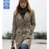 Shop Ellen Pompeo Cotton Trench Coat