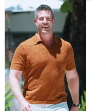 Bachelor in Paradise S10 Jesse Palmer Polo Brown Shirt