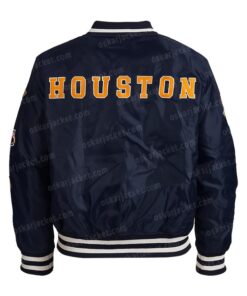 Order Now Baseball Team Houston Astros World Series Kate Upton Satin Bomber Jacket - Unisex