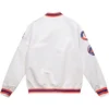 NY Mets City Collection White Satin Varsity Jacket