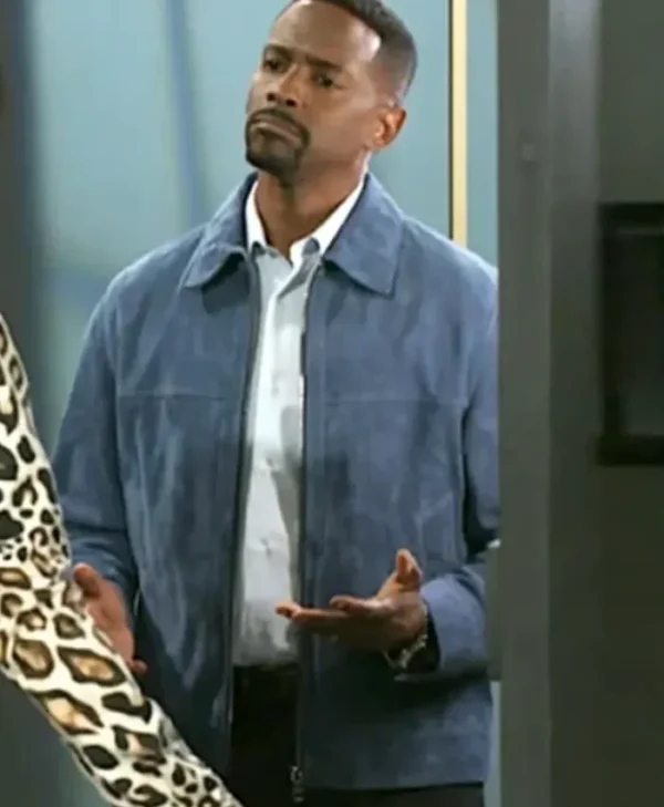 Beyond The Gates S01 Keith D. Robinson Blue Suede Jacket