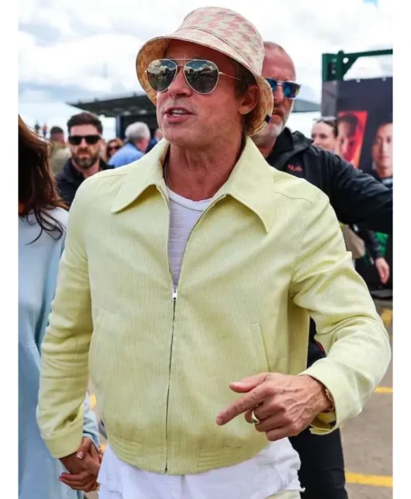 Brad Pitt F1 2025 Yellow Jacket