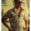 Brad Pitt Movie F1 2025 Sonny Hayes Short Sleeve Striped Shirt
