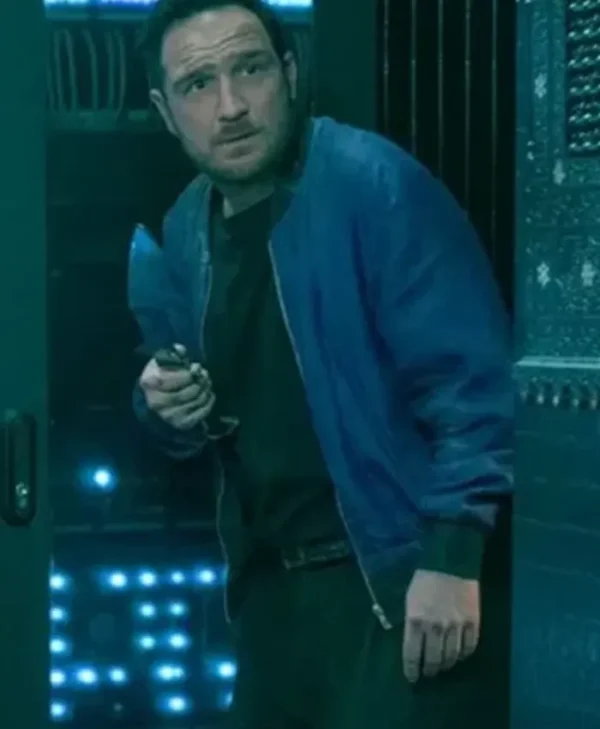 Brick Frederick Lau Blue Bomber Jacket
