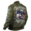 Shop Tuskegee Airmen Zip-Up Bomber Green Jacket