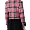 Carrie Preston Elsbeth S02 Pink Plaid Jacket