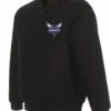 Charlotte Hornets Black Varsity Jacket