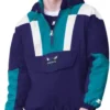 Charlotte Hornets Charger Half Zip Pullover Jacket
