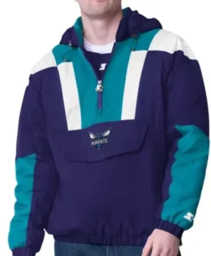 Charlotte Hornets Charger Half Zip Pullover Jacket