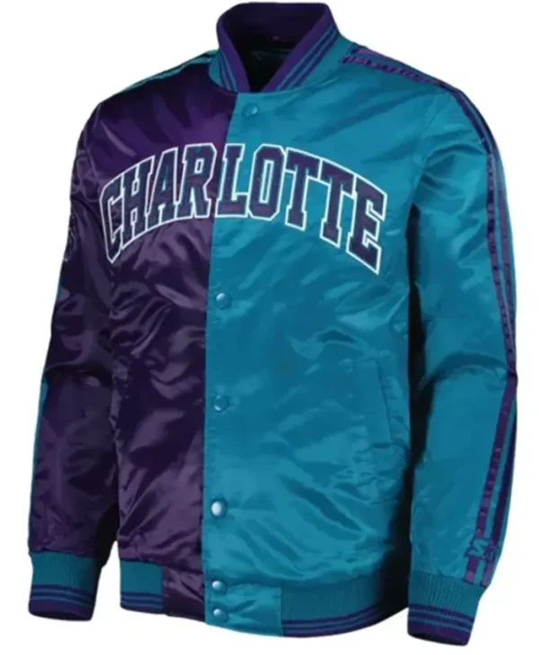 Charlotte Hornets Fast Break Purple And Teal Jacket
