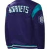 Charlotte Hornets Force Play Varsity Purple Jacket