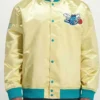 Charlotte Hornets Lightweight Gold Varsity Jacket