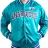 Charlotte Hornets Lightweight Teal Varsity Jacket