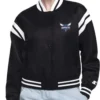 Charlotte Hornets Printed Logo Black Jacket