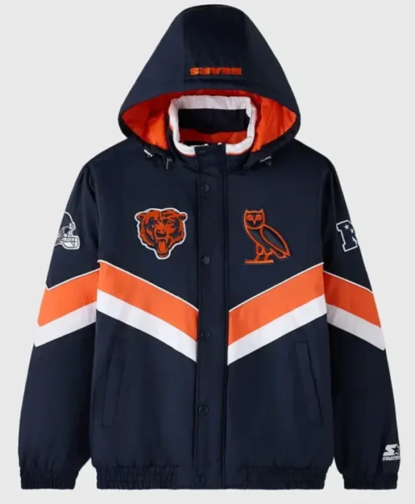 Chicago Bears OVO Sideline Hooded Jacket