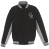 Colorado Rockies Accent Grey And Black Jacket