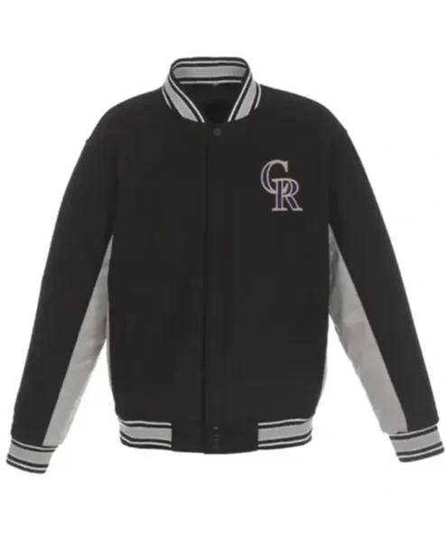 Colorado Rockies Accent Grey And Black Jacket