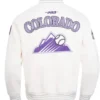 Colorado Rockies Current Logo Eggshell Game Day Jacket