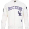 Colorado Rockies Current Logo Game Day Eggshell Jacket