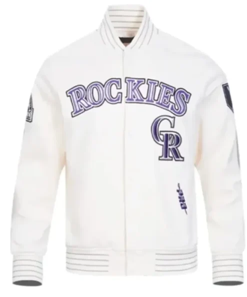 Colorado Rockies Current Logo Game Day Eggshell Jacket