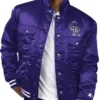 Colorado Rockies Purple Varsity Jacket