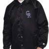 Colorado Rockies Retro Logo Coaches Varsity Jacket