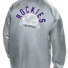 Colorado Rockies Retro Logo Silver Coaches Jacket