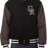 Colorado Rockies Two Tone Black And Charcoal Jacket