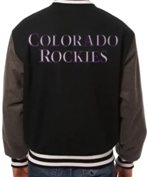 Colorado Rockies Two Tone Charcoal And Black Jacket