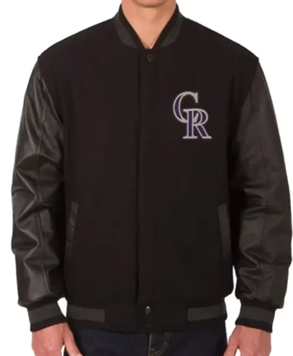 Colorado Rockies Varsity Black Jacket
